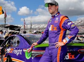 Denny Hamlin is the defending champion at the Bojangles Southern 500. (Image: Getty)
