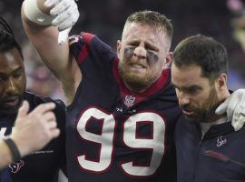 Houston Texans’ defensive end J.J. Watt suffered a broken leg last year in the fifth week of the season. (Image: ABC13)