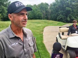 Rocco Mediate talks to the media on Wednesday about the 3M Championship ending this year. (Image: Pioneer Press)