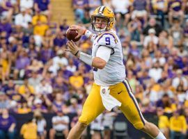 LSU quarterback Joe burrow will try to lead the Tigers past Auburn when the SEC rivals meet on Saturday. (Image: Scott Clause/USA Today)