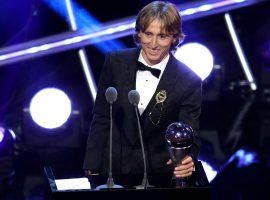 Luka Modric was named the world’s top player for 2018 by FIFA, beating out Cristiano Ronaldo, and Mohamed Salah for the award. (Image: Getty)