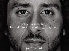 Colin Kaepernick will be one of the featured athletes in Nike’s 30th anniversary edition of the company’s “Just Do It” advertising campaign. (Image: Twitter/@darrenrovell)