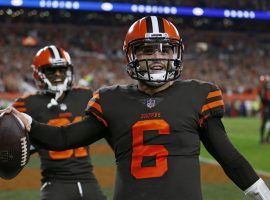 Cleveland rookie quarterback Baker Mayfield led the Browns to their first victory in almost two years. (Image: AP)