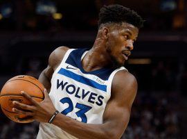Jimmy Butler wants to take his ball and get out of Minnesota sooner rather than later. (Image: Hannah Foslien/Getty)