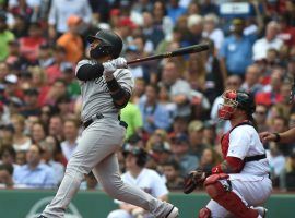 Rookie Yankee infielder Gleyber Torres. 21, did the honor of smashing historic home run 265 at Fenway Park on Friday. (Image: Bob DeChiara/USA Today Sports)