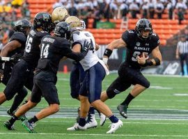 Hawaii has been a bettor’s dream, winning outright despite being double-digit underdogs in both games. (Image: AP)