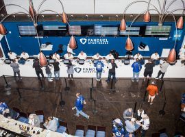 A man at the FanDuel Sportsbook in New Jersey bet $110 to win $82,000 on an in-game wager on Sunday, but the book is saying the line was an error and won't pay the five-figure ticket. (Photo: Bryan Anselm/New York Times)