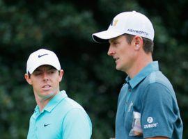 Rory McIlroy, left, and Justin Rose will be counted on to help lead the European team in the Ryder Cup. (Image: Getty)