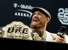 Conor McGregor will look to reclaim the lightweight title when he takes on undefeated champion Khabib Nurmagomedov at UFC 229. (Image: Isaac Brekken/Getty)