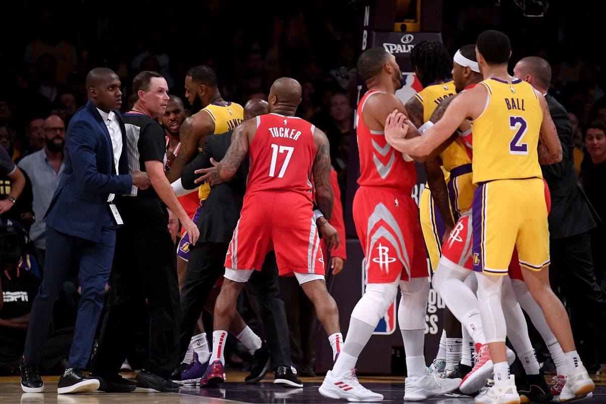 Chris Paul Rajon Rondo Fight