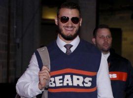 Mitch Trubisky getting into the Halloween spirit couple days early with his Mike Ditka costume. (Image: Chicago Bears)