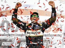 Aric Almirola won last week at Talladega and is one of two drivers who advanced to the field of eight of the Monster Energy Cup Playoffs. (Image: AP)