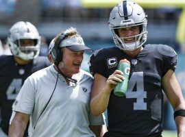 Jon Gruden was hired to turn the team around, but so far the Raiders are 1-4, and he has questioned Derek Carr’s judgment. (Image: Getty)