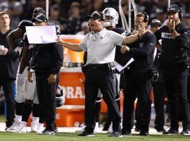 Oakland Raiders’ coach Jon Gruden is struggling to stay positive with a 1-6 record. (Image: Getty)