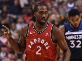 Toronto Raptor Kawhi Leonard has been a driving force for the team, who has a 5-0 record. (Image: Getty)