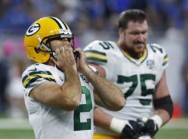 Green Bay kicker Mason Crosby failed to convert on four field goal chances, as well as an extra point. (Image: AP)