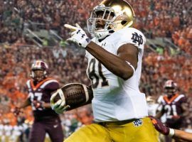 Notre Dame wide receiver Miles Boykin is a big reason the Fighting Irish are ranked No. 5 in the country. (Image: Gregory Fisher/Icon Sportswire)