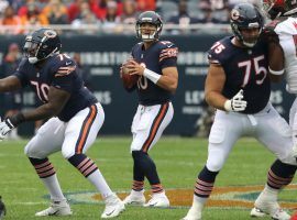 Chicago quarterback Mitchell Trubisky had a career day against Tampa Bay with six touchdowns. (Image: TownNews.com)