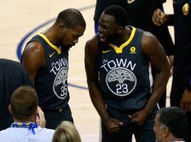 Draymond Green (right) was suspended for one game by the Golden State Warriors after a dust-up with teammate Kevin Durant (left) during and after Monday night’s game. (Image: Newsweek)