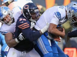 Khalil Mack and the rest of the Chicago Bears defense made life difficult on Detroit Lions quarterback Matthew Stafford the last time the two teams met two weeks ago. (Image: Getty)