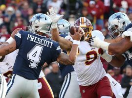Dallas quarterback Dak Prescott is trying to lead his team over Detroit and give the Cowboys their third consecutive win. (Image: USA Today Sports)