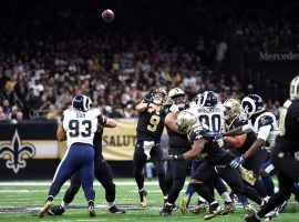 Drew Brees leads the New Orleans Saints to victory over the LA Rams in Week 9. (Image: Greg Nelson/Sports Illustrated)