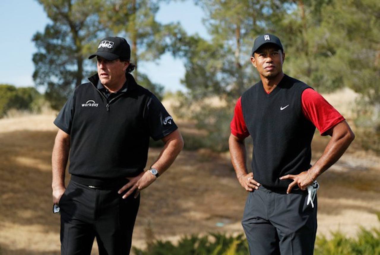 Phil Mickelson, Tiger Woods 