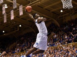 Duke freshman Zion Williamson throws down a dunk in a blowout against Eastern Michigan. (Image: AP)