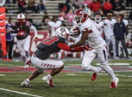 Caption One: Fresno State wide receiver KeeSean Johnson decided to play in the Las Vegas Bowl and help the Bulldogs win. (Image: April Torres/The Daily Lobo)