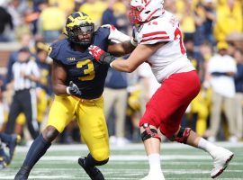 Michigan defensive end Rashan Gary will not play in the Peach Bowl, instead preparing for the NFL Draft. (Image: Mike Mulholland/MLive.com)