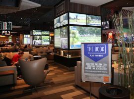 Caesars Entertainment properties like The Linq in Las Vegas offer plenty of sports betting options, but the companyâ€™s new deal with the NFL doesnâ€™t include sportsbooks. (Image: Bizuayehu Tesfaye/Las Vegas Review-Journal)