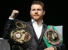Canelo Alvarez will fight Danny Jacobs on Cinco de Mayo weekend in a middleweight title unification fight. (Image: Richard Drew/AP)