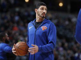 Enes Kanter isn’t going to London with the Knicks, saying he fears for his safety in Europe while Turkish authorities want him arrested. (Image: David Zalubowski/AP)