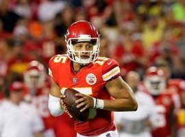 Kansas City Chiefs quarterback Patrick Mahomes drops back to pass during his rookie season in 2017 at Arrowhead Stadium. (Image: Jamie Squire/Getty)