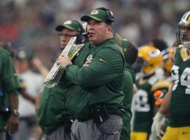 Mike McCarthy, ex-coach of the Green Bay Packers, on the sidelines of a game at Lambeau Field. (Image: Matthew Emmons/USA Today Sports)