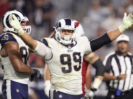 Los Angeles Rams defensive tackle Aaron Donald will be one of the keys in stopping the New England Patriots potent running attack. (Image: Getty)