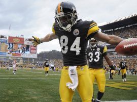 Pittsburgh Steeler Antonio Brown reportedly had a confrontation with quarterback Ben Roethlisberger, and the team is looking to trade him. (Image: AP)
