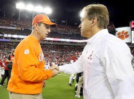 Clemson coach Dabo Swinney and Alabama coach Nick Saban are meeting in the College Football Playoff Championship for the third time in four years. (Image: Sports Illustrated)