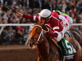 Gun Runner under Florent Geroux wins 2018 Pegasus World Cup