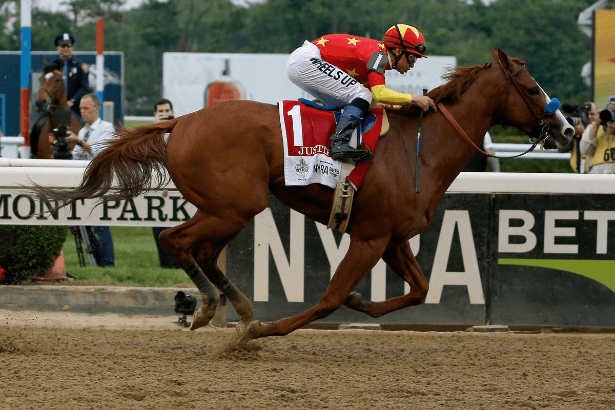 Justify winning the Triple Crown