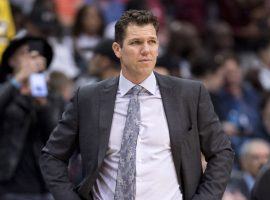 Los Angeles Lakers coach Luke Walton has heard firing rumors for the second time this season. (Image: USA Today Sports)