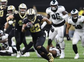 New Orleans Saints running back Mark Ingram runs against the Philadelphia Eagles in the second half of an NFL divisional playoff football game (Image: AP)