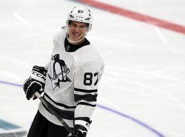Sidney Crosby from the Pittsburgh Penguins after scoring a goal in the NHL All-Star Game at SAP Center in San Jose, California. (Image: Ezra Shaw/Getty)