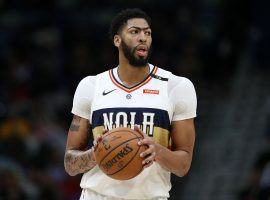 New Orleans Pelicans forward/center Anthony Davis during warmups before a game in New Orleans. (Image: Chris Graythen/Getty)