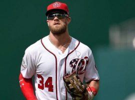Bryce Harper is currently the favorite to win the NL MVP award this season, even before he has chosen to sign with a team. (Image: Nick Wass/AP)
