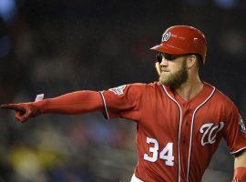 Bryce Harper met with the San Diego Padres in Las Vegas on Thursday night. (Image: Nick Wass/AP)
