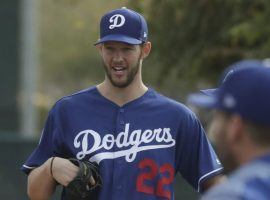 Clayton Kershaw has been dealing with shoulder inflammation that has prevented him from progressing towards pitching in spring training. (Image: Morry Gash/AP)