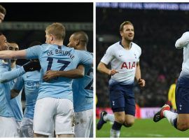 Manchester City and Tottenham Hotspur each face critical EPL tests on Sunday. (Images: Peter Pwell/EPA-EFE, Getty)