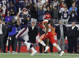 New England Patriots TE Rob Gronkowski catches a pass in the AFC Championship against the Kansas City Chiefs at Arrowhead Stadium in Kansas City.  (Image: David Butler II/USA Today Sports)