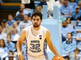 North Carolina senior forward, Luke May, bringing the ball up in the Dean E. Smith Center in Chapel Hill, NC. (Image: Jeremy Brevard/USA Today Sports)